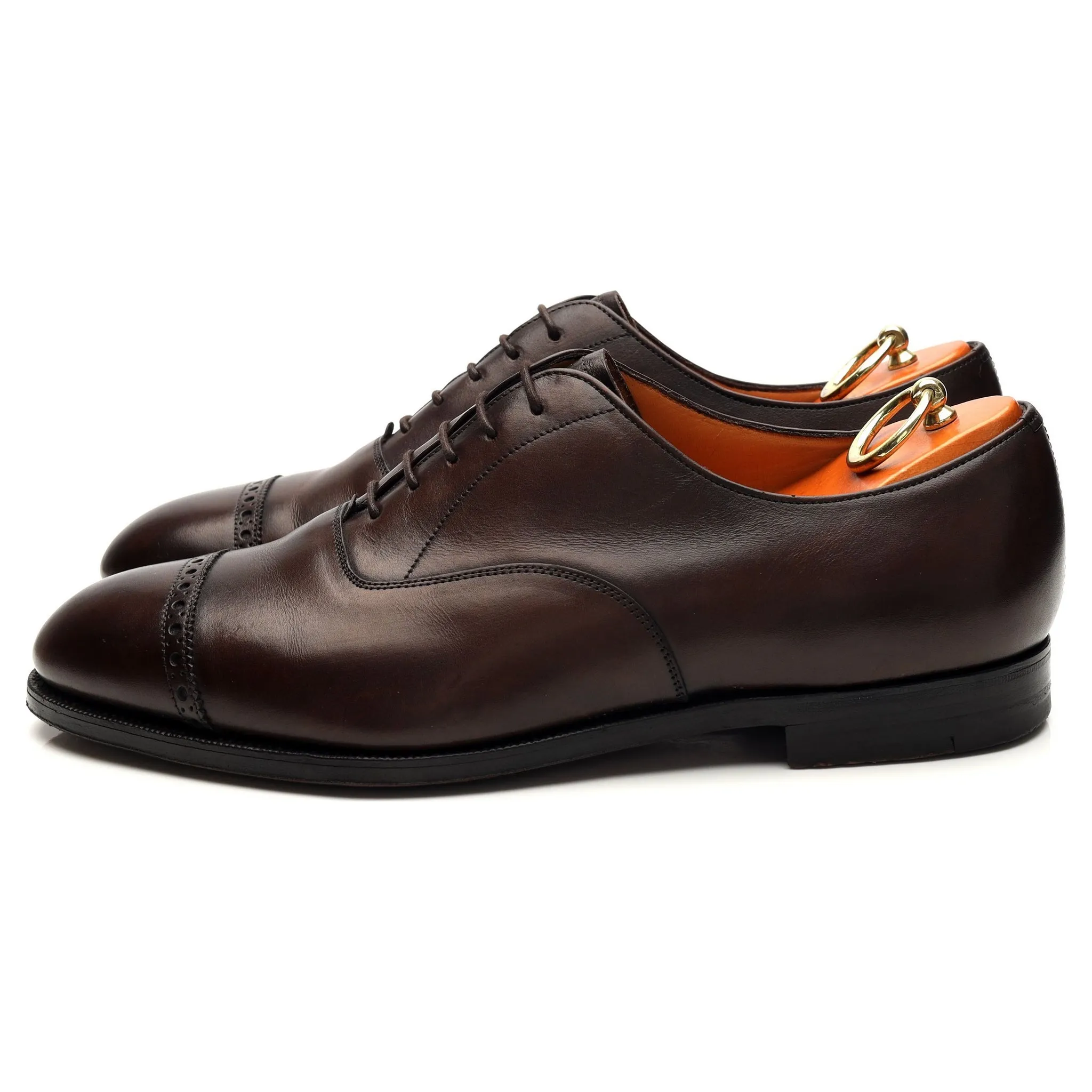 Dark Brown Leather Oxford UK 7.5 F