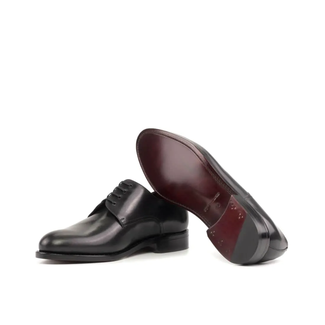 Derbie Blucher en cuir noir
