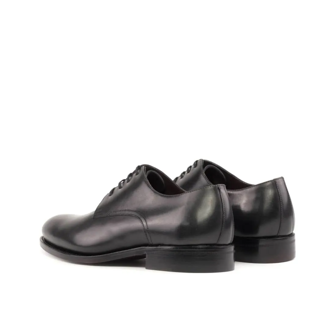 Derbie Blucher en cuir noir