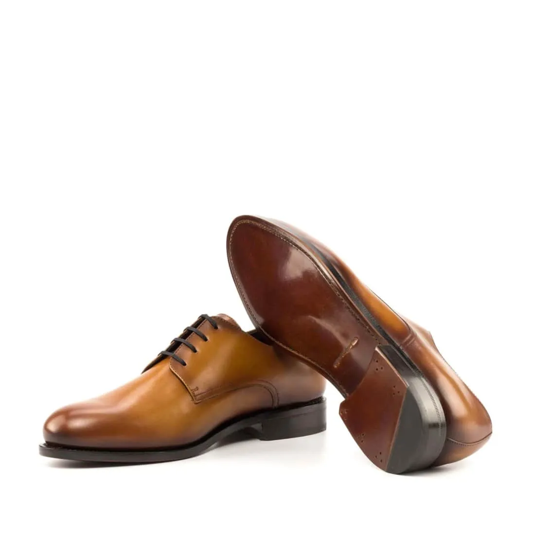 Derbie Blucher en cuir noir