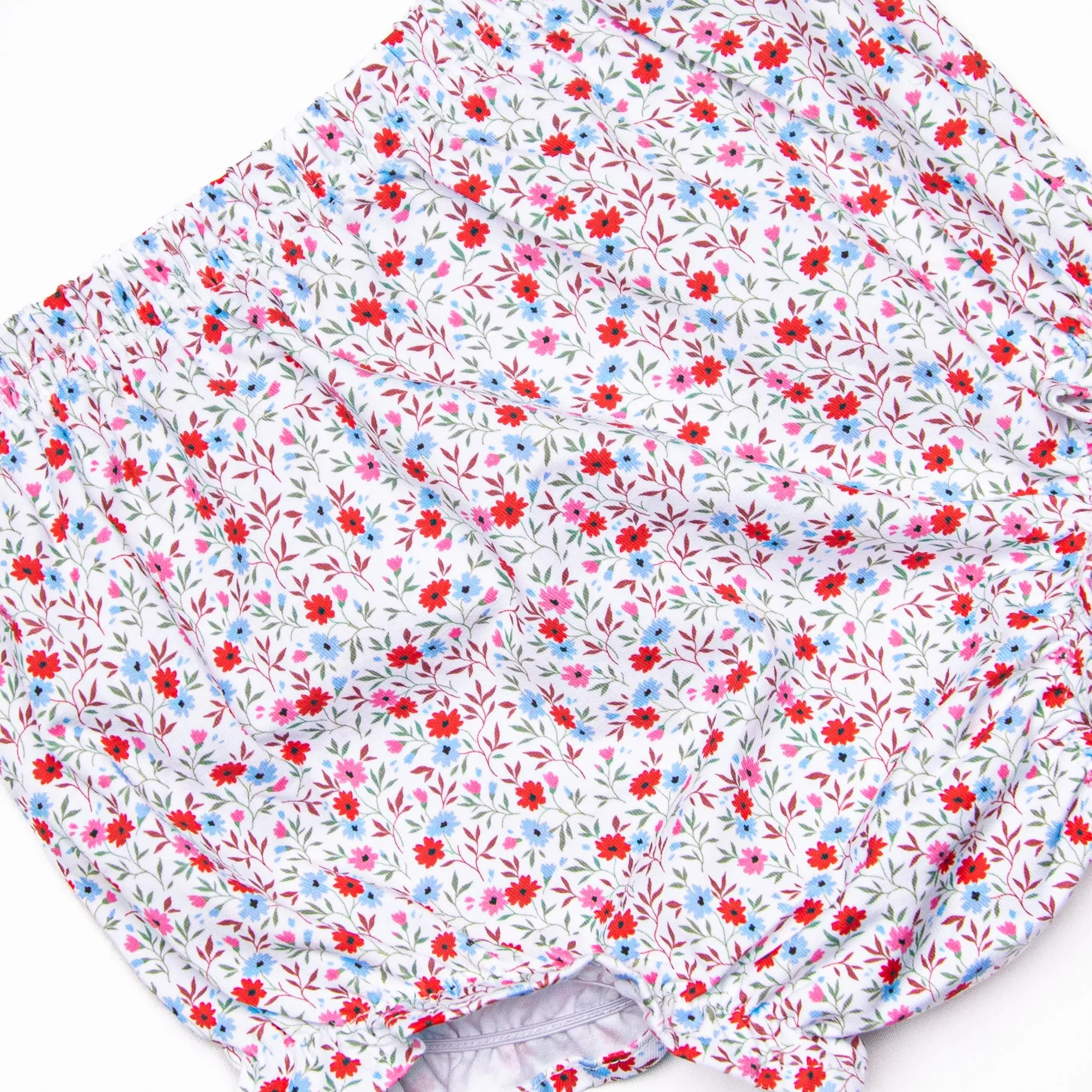 Derby Days Applique Diaper Set, Red