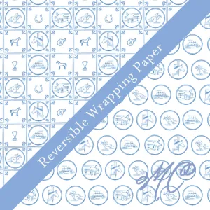 Derby Delft Wrapping Paper
