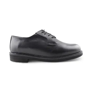 Derby nere in pelle con suola Vibram
