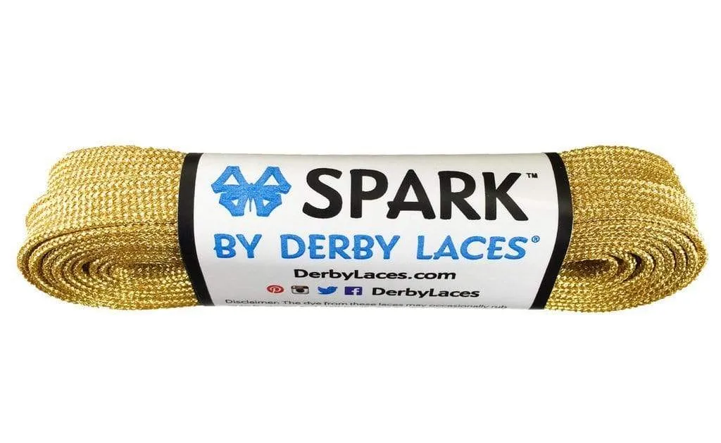 Derby Spark Glitter Laces : Assorted sizes and colours