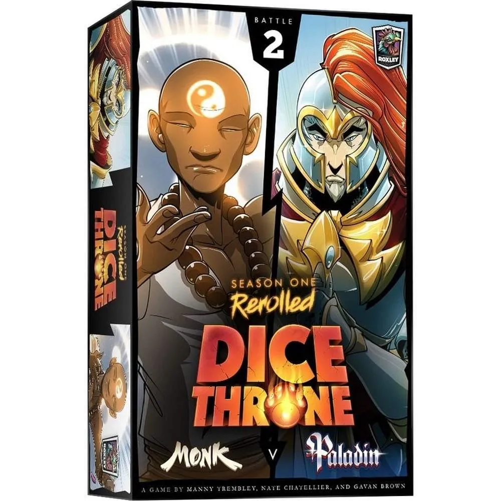 Dice Throne: Season One ReRolled – Monk v. Paladin joc de societate în limba engleză