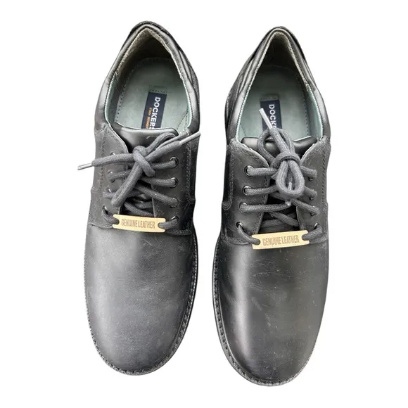 Dockers Men’s Shelter Casual Plain-Toe Lace-Up Leather Oxfords Business Formal