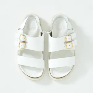 DOUBLE MONK SANDALS　ALL SHRINK WHITE