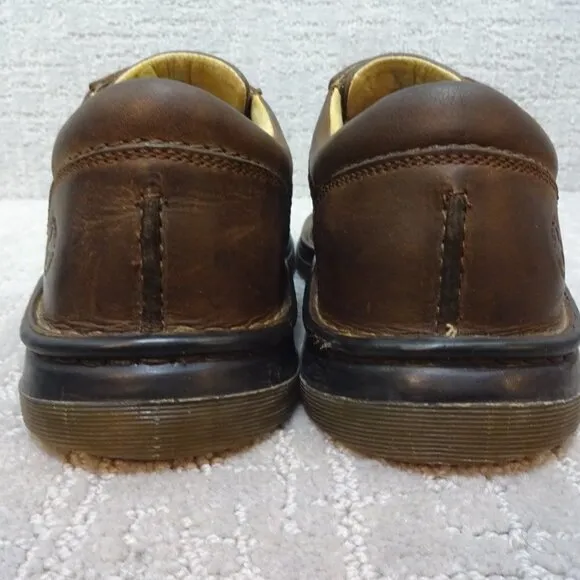 𝅺dr Martens Size M 9 L 10 Brown Leather Air Cushion Sole Oxford Shoes 12079