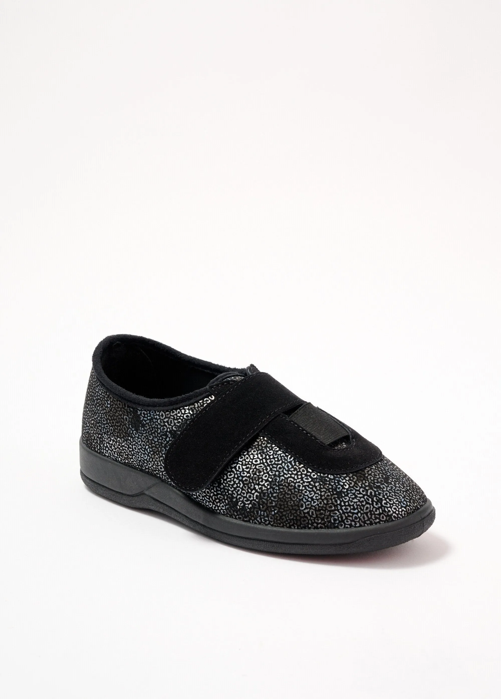 Elasticated wide-width velcro Derbies