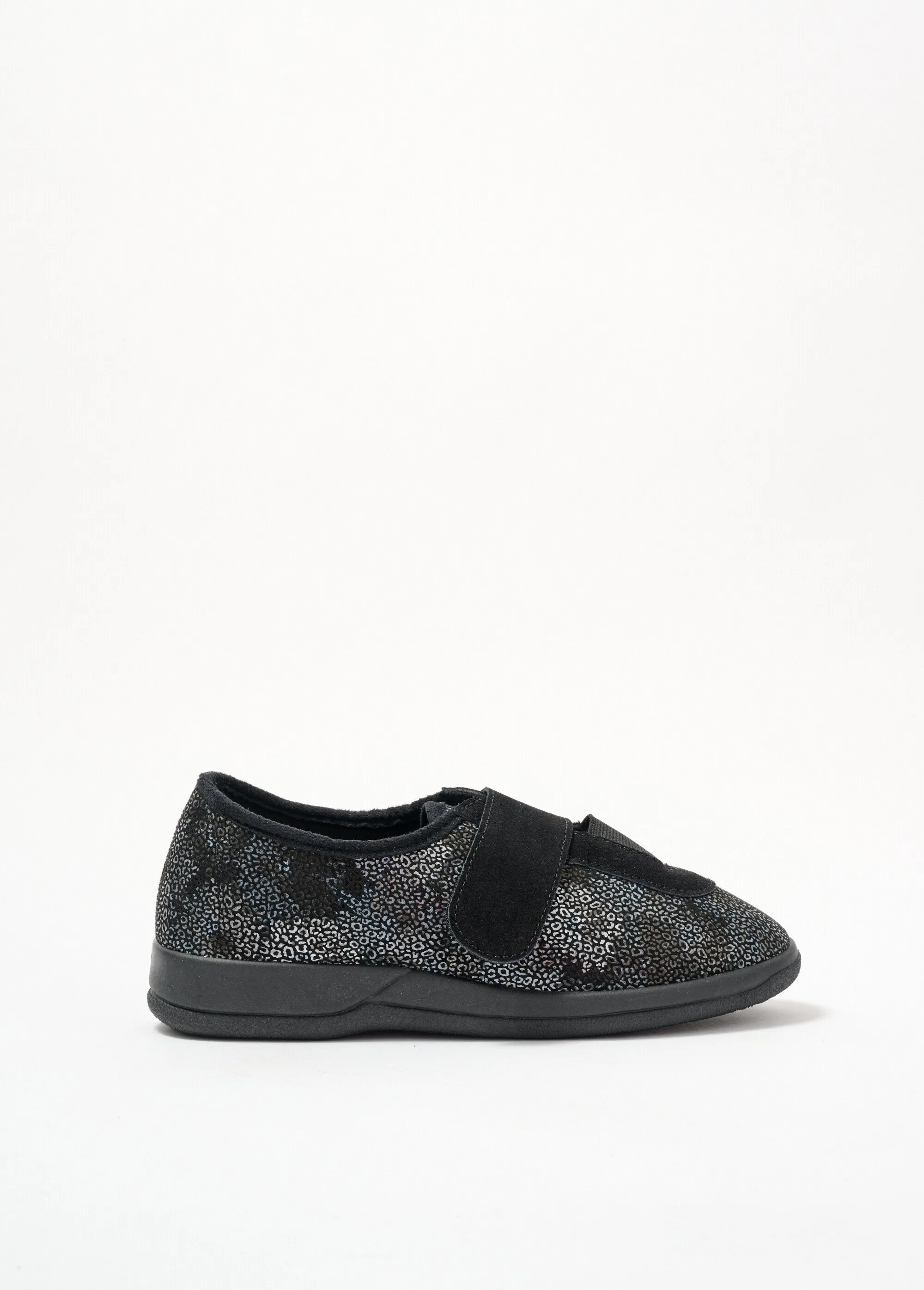 Elasticated wide-width velcro Derbies