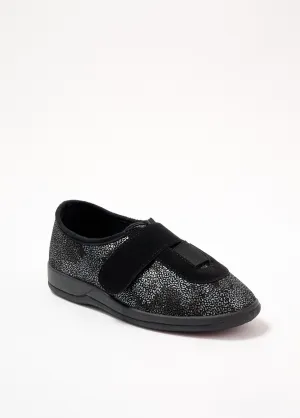 Elasticated wide-width velcro Derbies