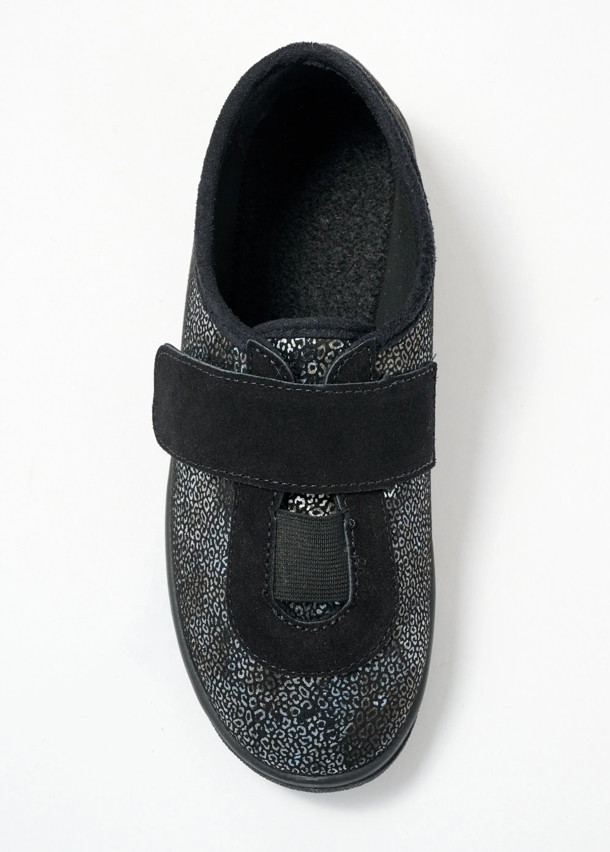 Elasticated wide-width velcro Derbies
