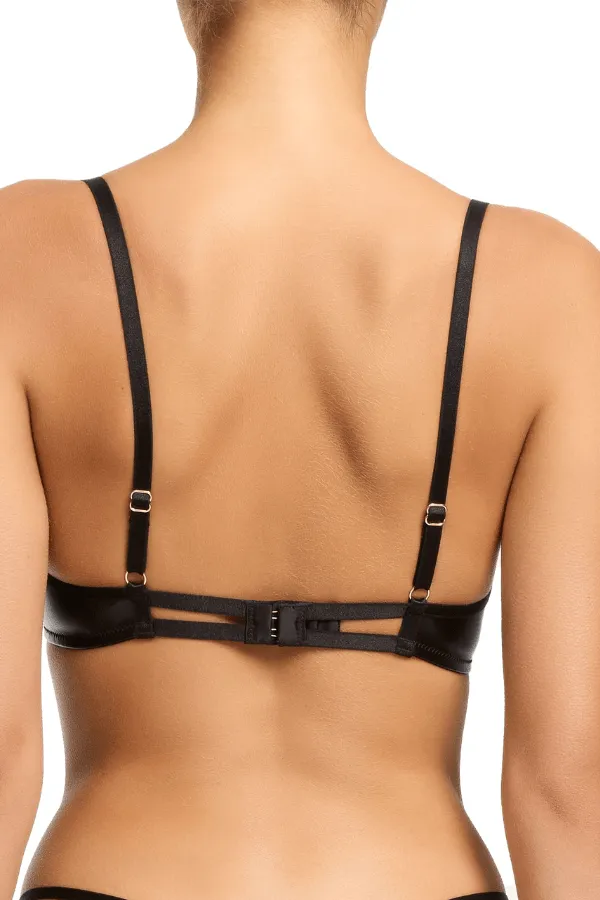 Erotisme Quarter Cup Bra - Black