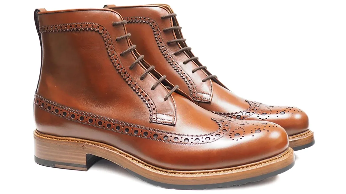 Ettore 1164 Ettore Laced Boot Brogue.