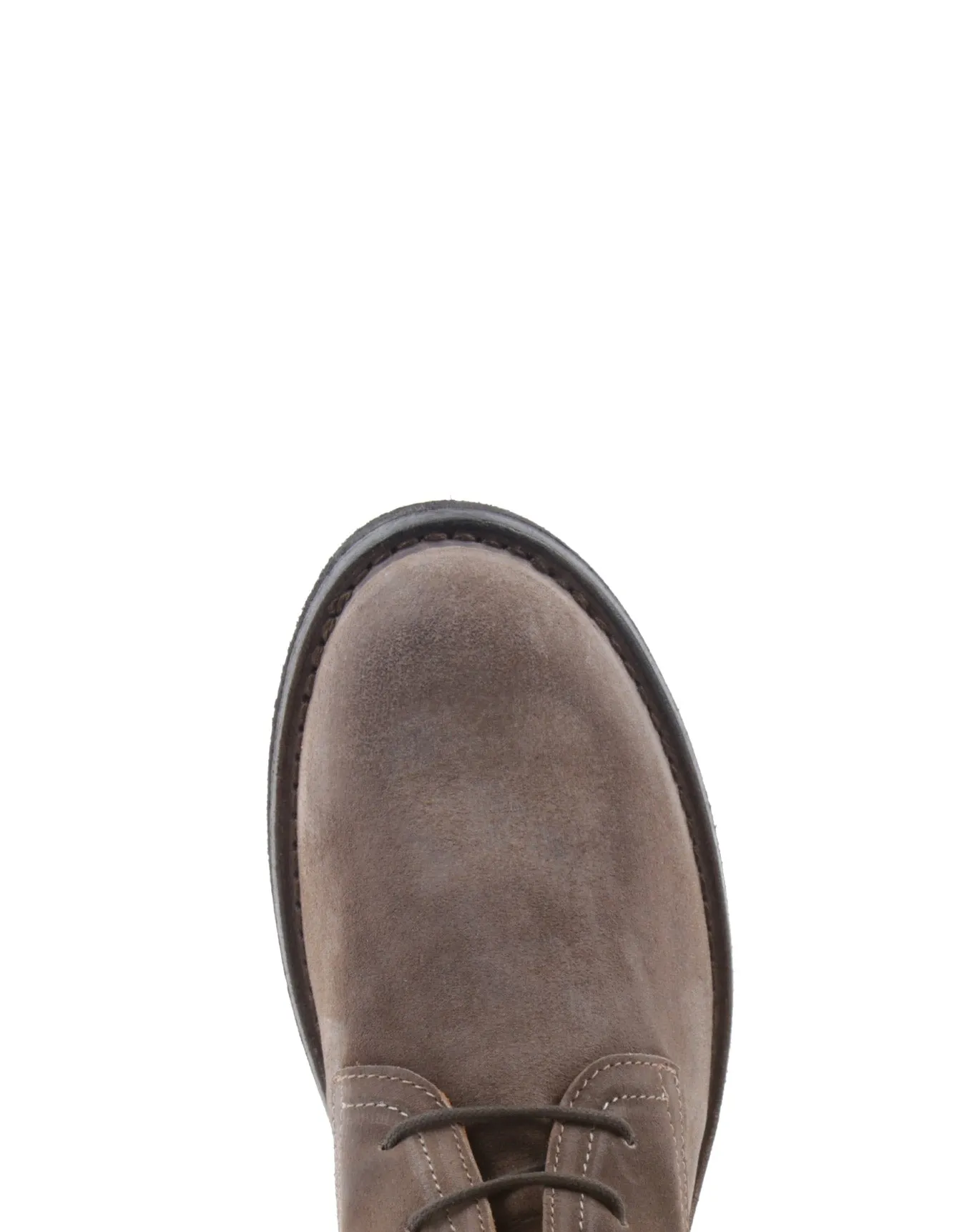 EZRA Brown Suede Lace-up Boots
