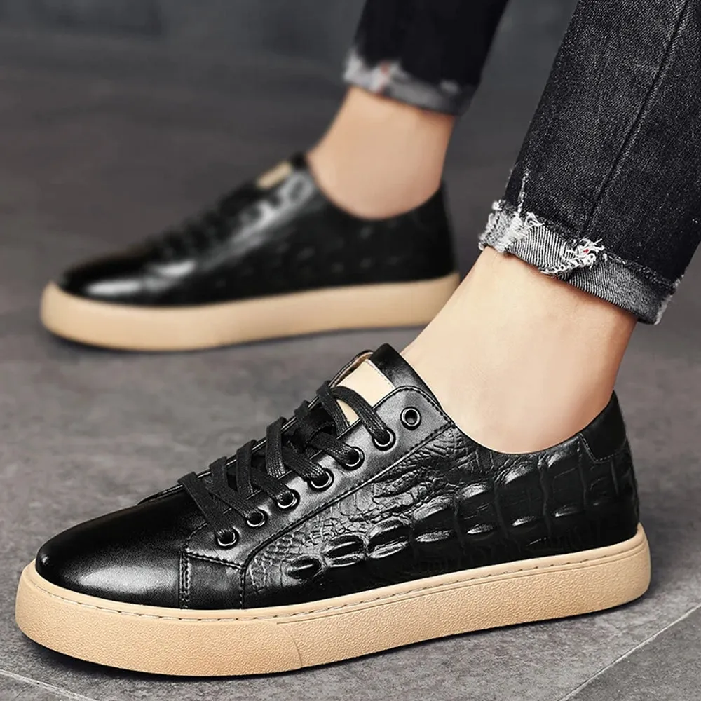 Fashion Retro Genuine Leather Dress Shoes Men Oxford Shoes