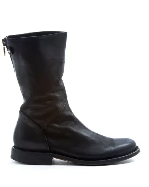 FEZE Black Leather Boots