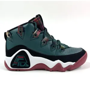 Fila Grant Hill 1 Mens Forest Green Maroon Hi Top Basketball Shoes Sneakers