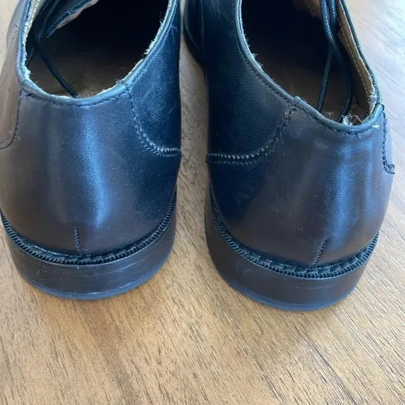 Florsheim Black Lace Oxford Cap Toe Dress Shoe Mens 11 EUC Classic Comfort Style