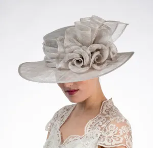 folded rose ~ silver
