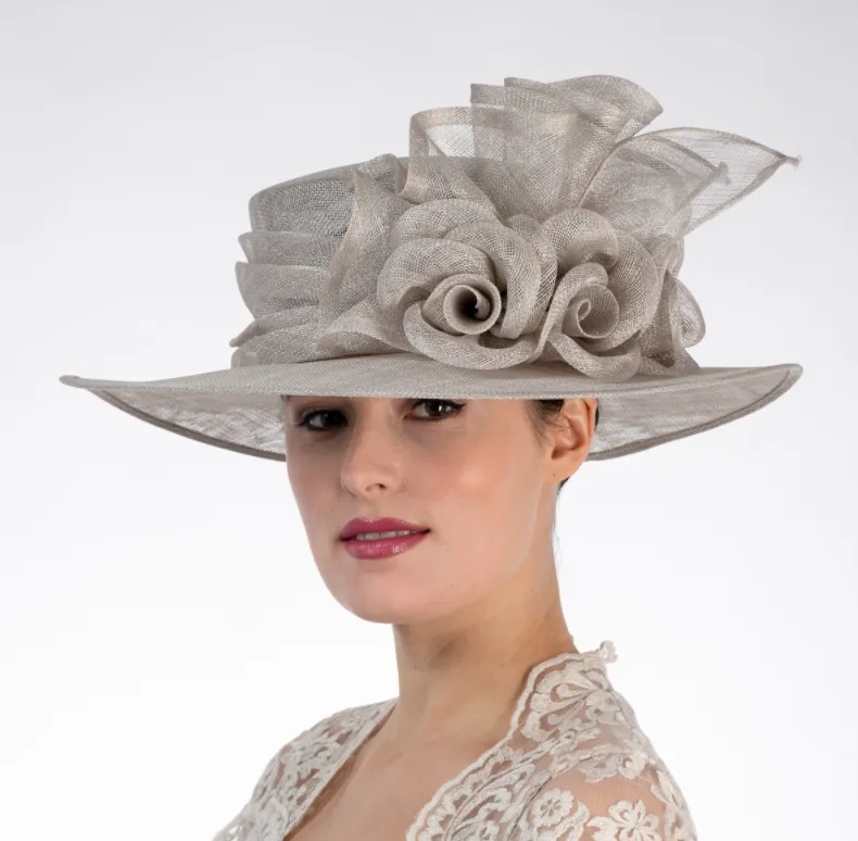 folded rose ~ silver