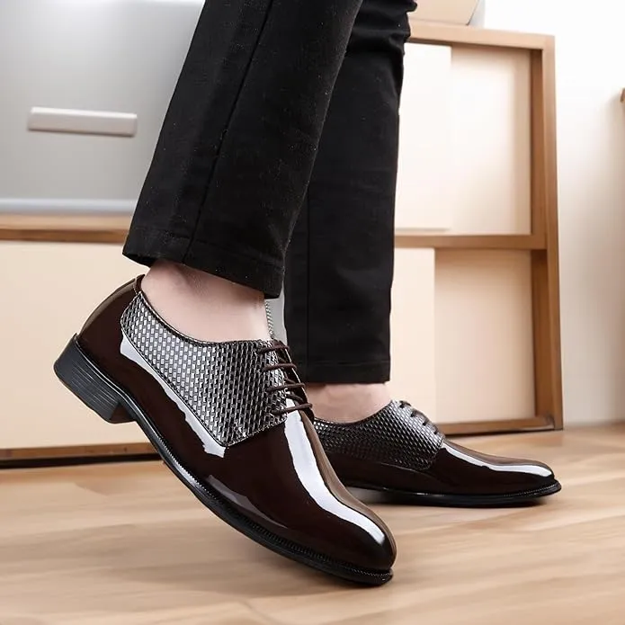 Formal Lace Up Derby Shoes with TPR Sole -JonasParamount