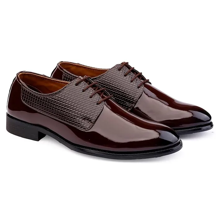 Formal Lace Up Derby Shoes with TPR Sole -JonasParamount