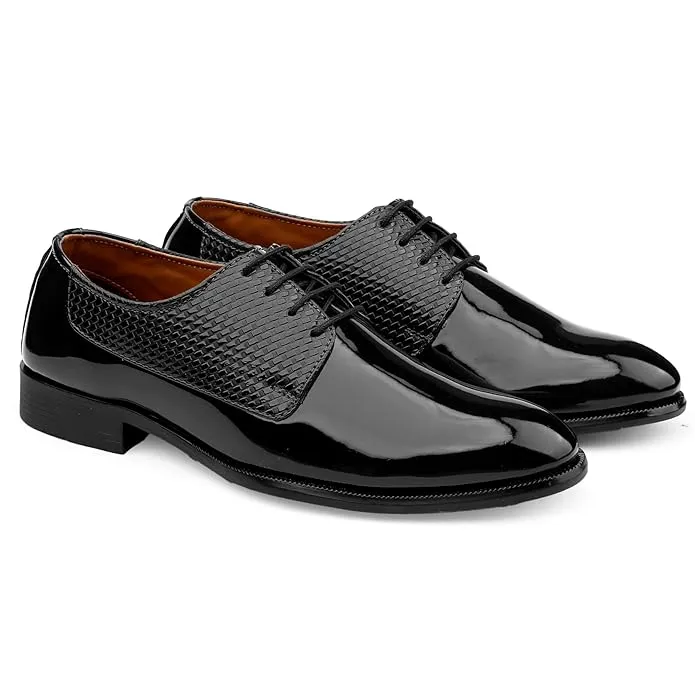 Formal Lace Up Derby Shoes with TPR Sole -JonasParamount