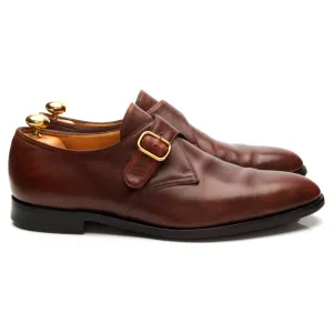 'Fould' Brown Leather Monk Strap UK 10.5 E
