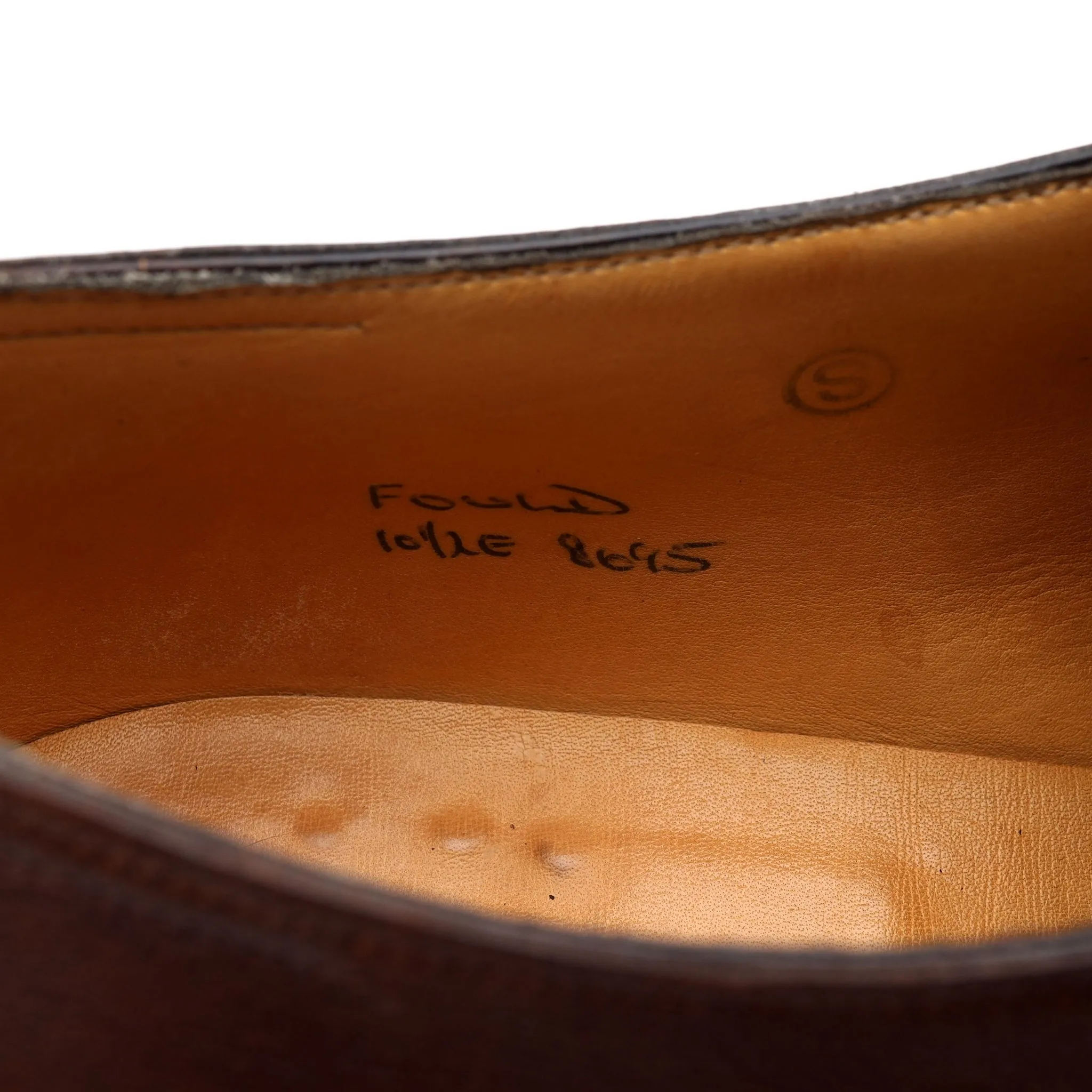 'Fould' Brown Leather Monk Strap UK 10.5 E