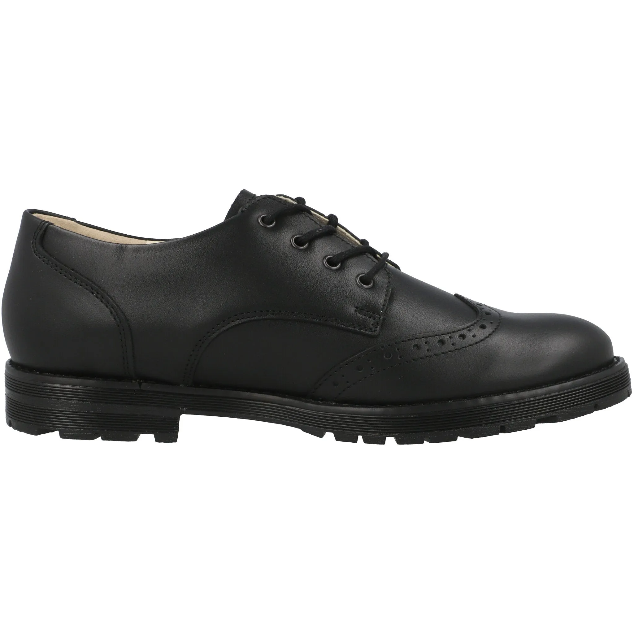 Froddo Charlie Black Leather Brogue Shoes