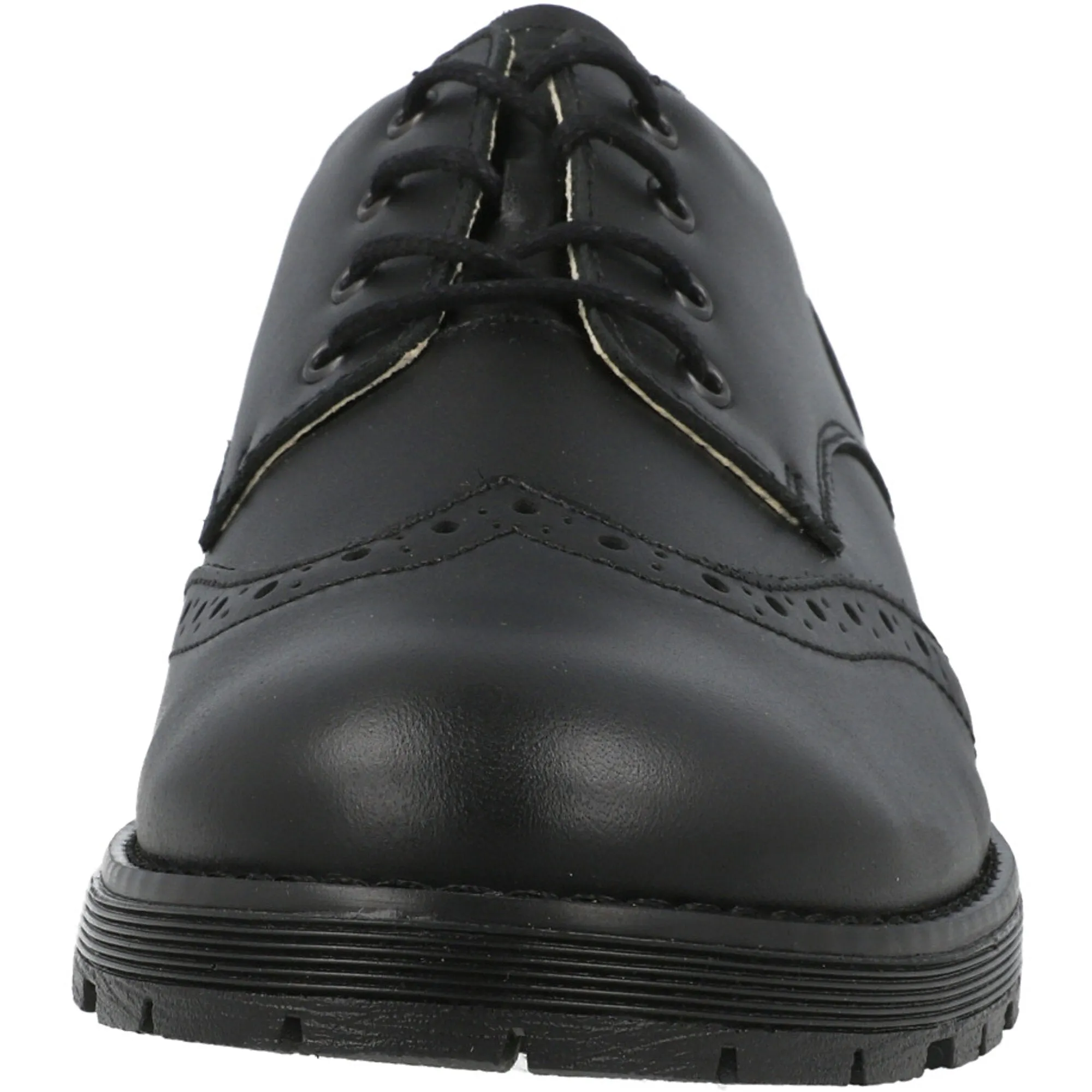 Froddo Charlie Black Leather Brogue Shoes