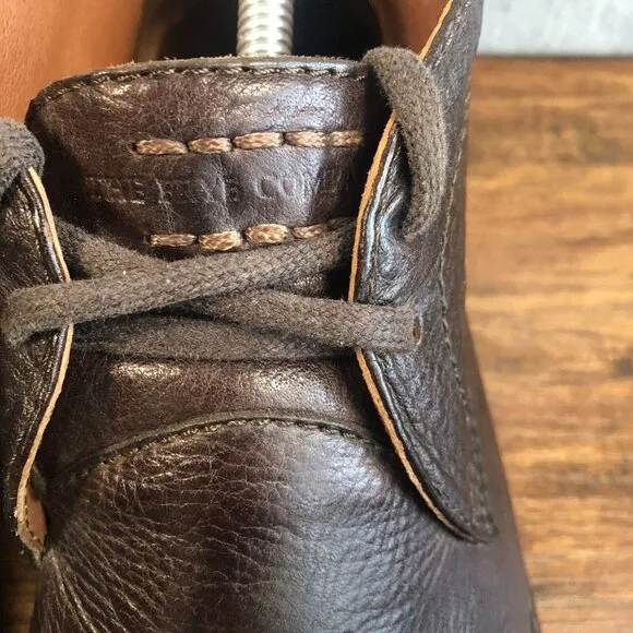 Frye Ankle Lace Up Chukka Boots Brown Leather Men's Size 10.5 D