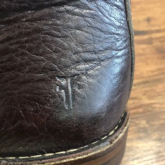 Frye Ankle Lace Up Chukka Boots Brown Leather Men's Size 10.5 D