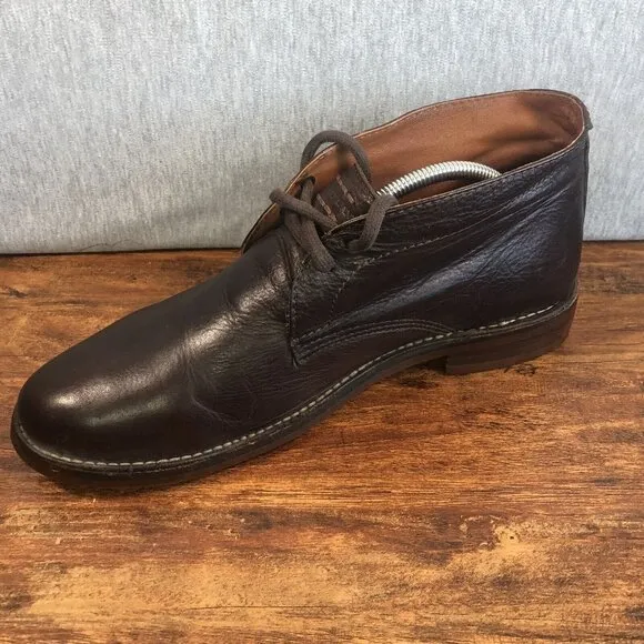 Frye Ankle Lace Up Chukka Boots Brown Leather Men's Size 10.5 D