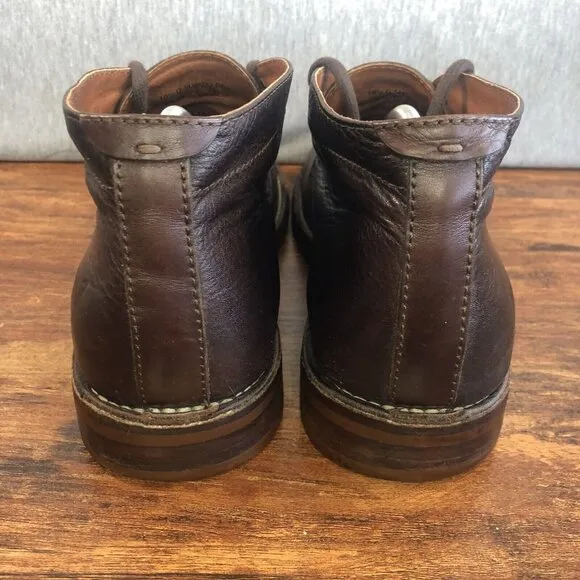 Frye Ankle Lace Up Chukka Boots Brown Leather Men's Size 10.5 D