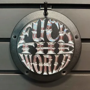 FTW M8 Softail Derby Cover - Matte Black   Aluminum