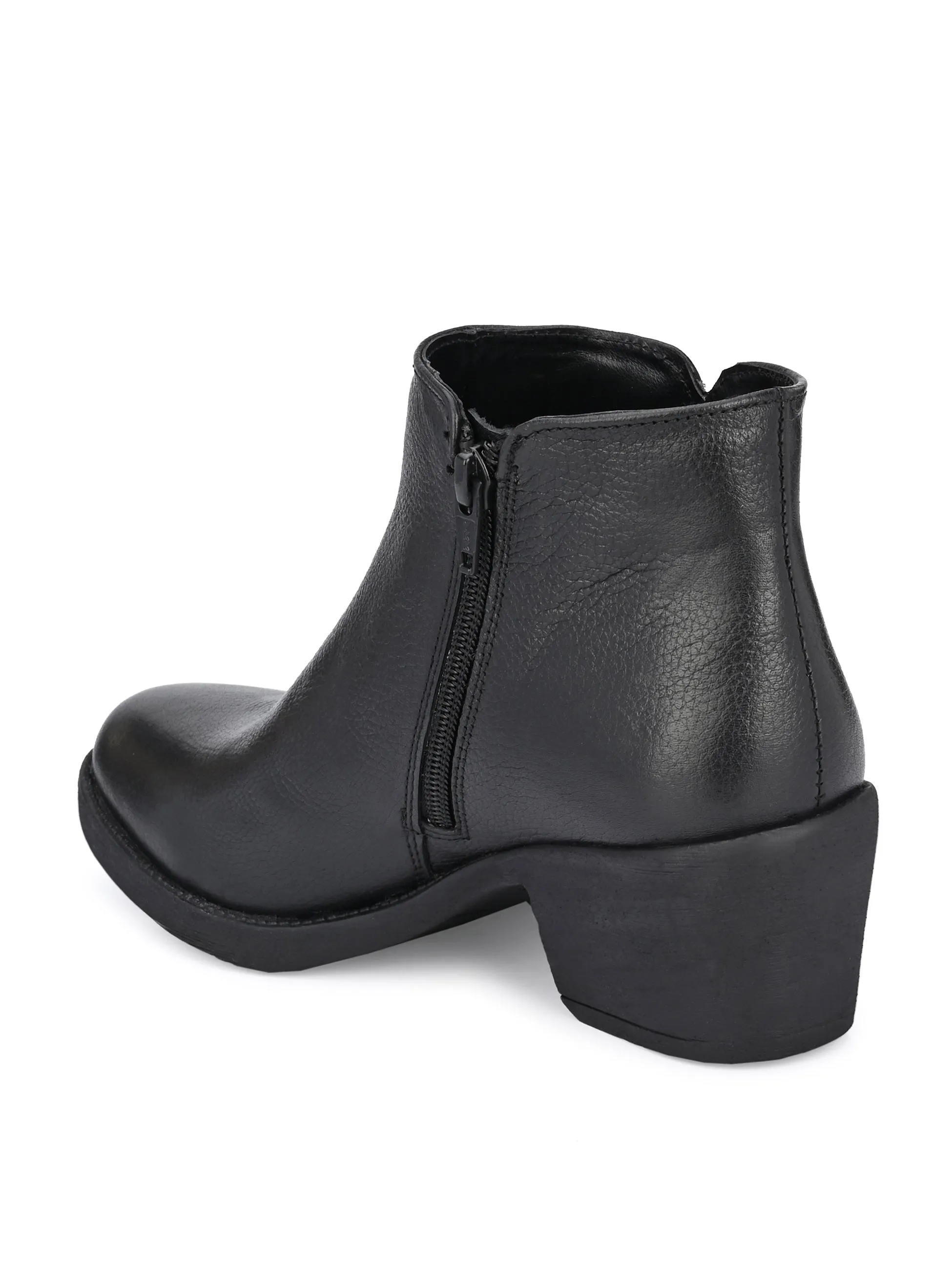 GENUINE LEATHER ANKLE BOOT