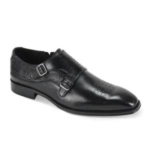 Giovanni Pacey Leather Double Monk Shoes