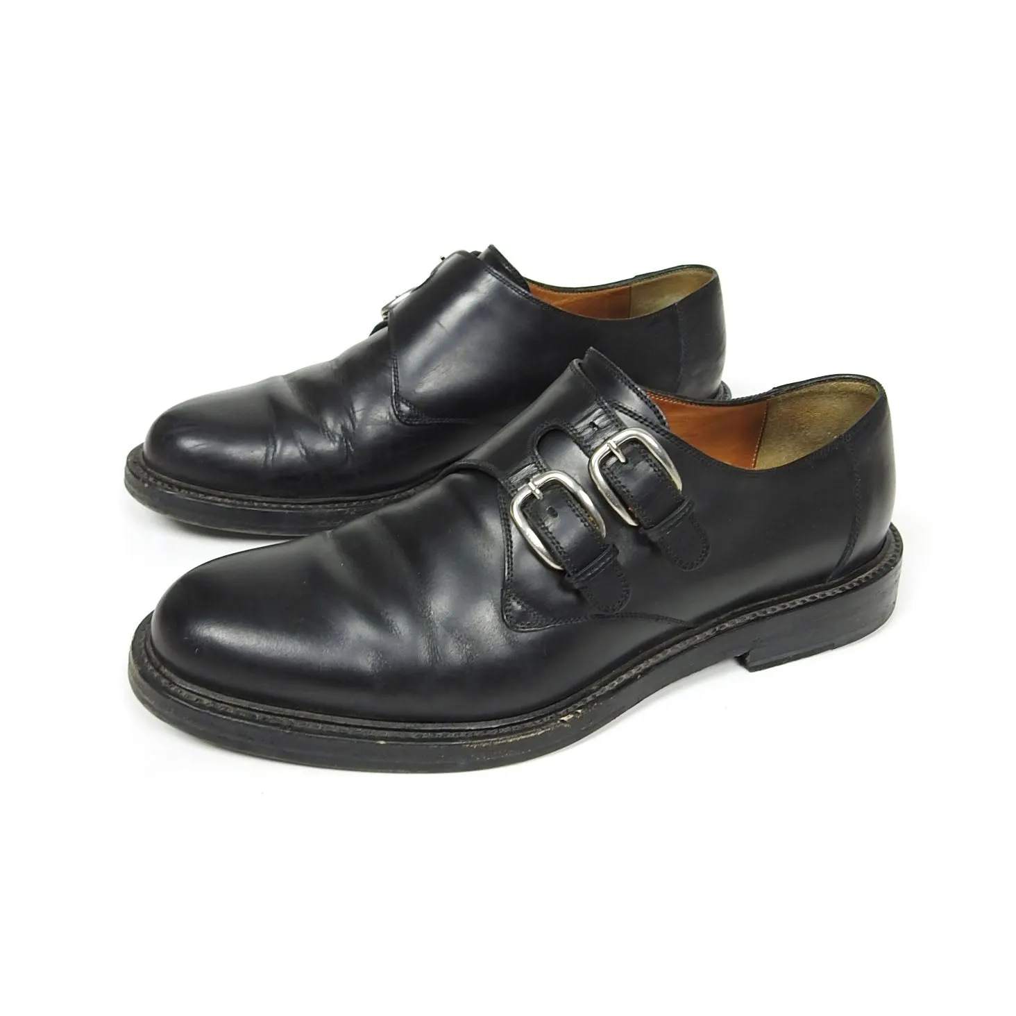 Gucci Black Monk Strap Shoe Size 10