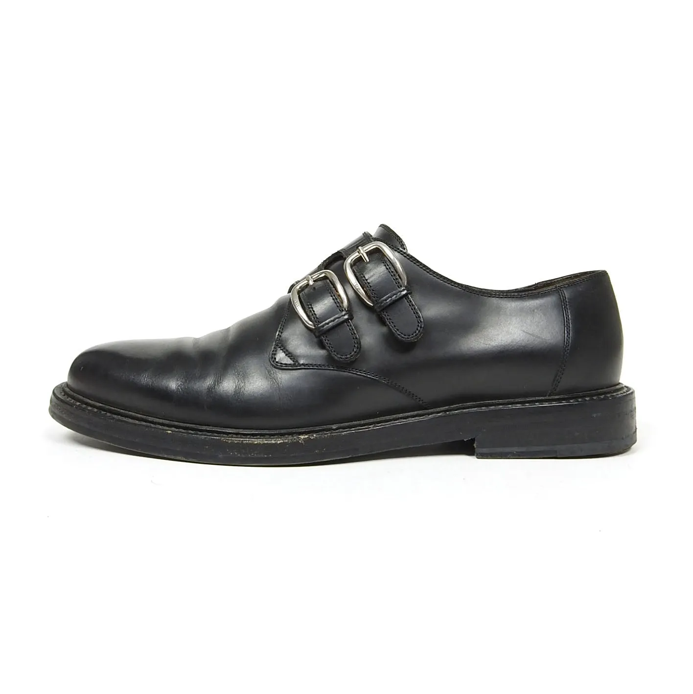 Gucci Black Monk Strap Shoe Size 10