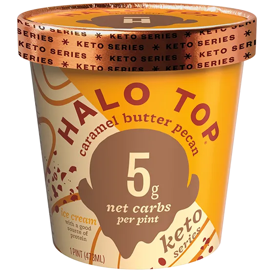 Halo Top Keto - Caramel Butter Pecan (Pint)