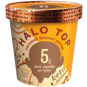 Halo Top Keto - Caramel Butter Pecan (Pint)