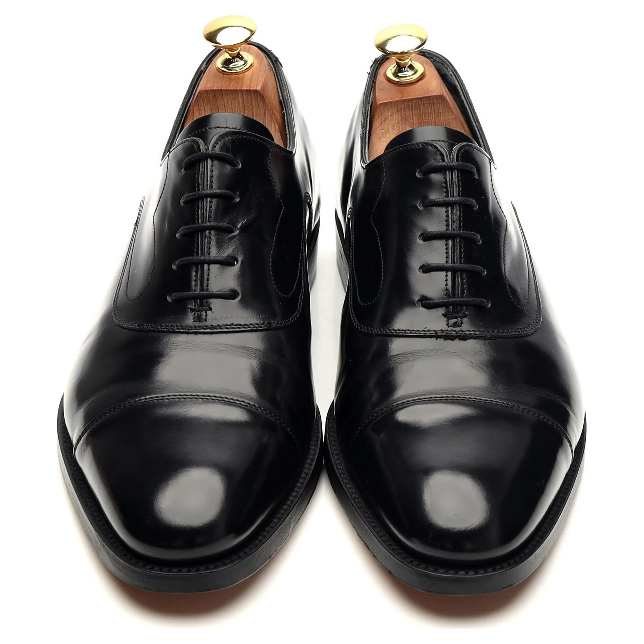 'Hartley' Black Leather Oxford UK 7.5 G