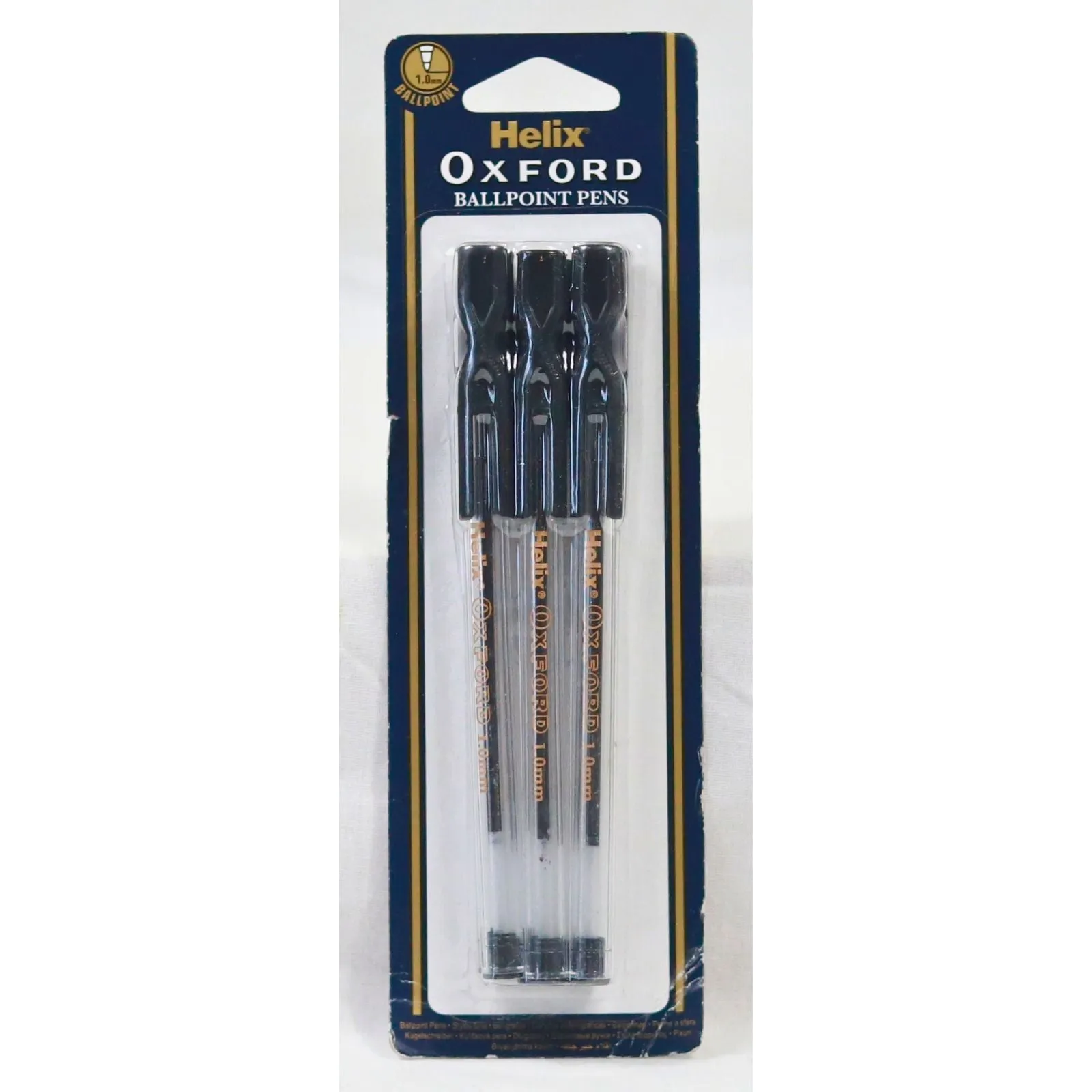 Helix Oxford - 6 Stick Ballpoint Pens - Black