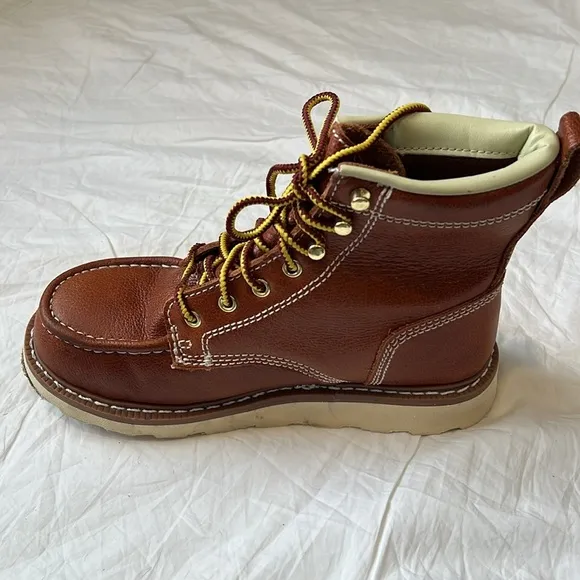 Herman Survivors Steel Toe Genuine Leather Ankle Workboots Reinforced Mens 7