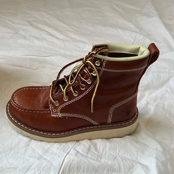 Herman Survivors Steel Toe Genuine Leather Ankle Workboots Reinforced Mens 7
