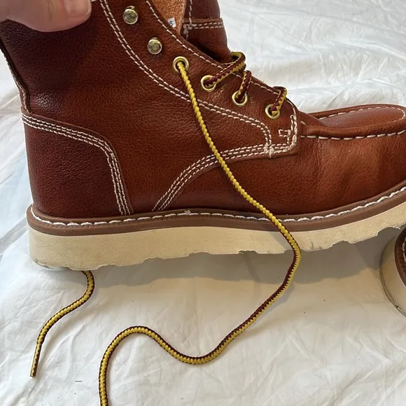 Herman Survivors Steel Toe Genuine Leather Ankle Workboots Reinforced Mens 7