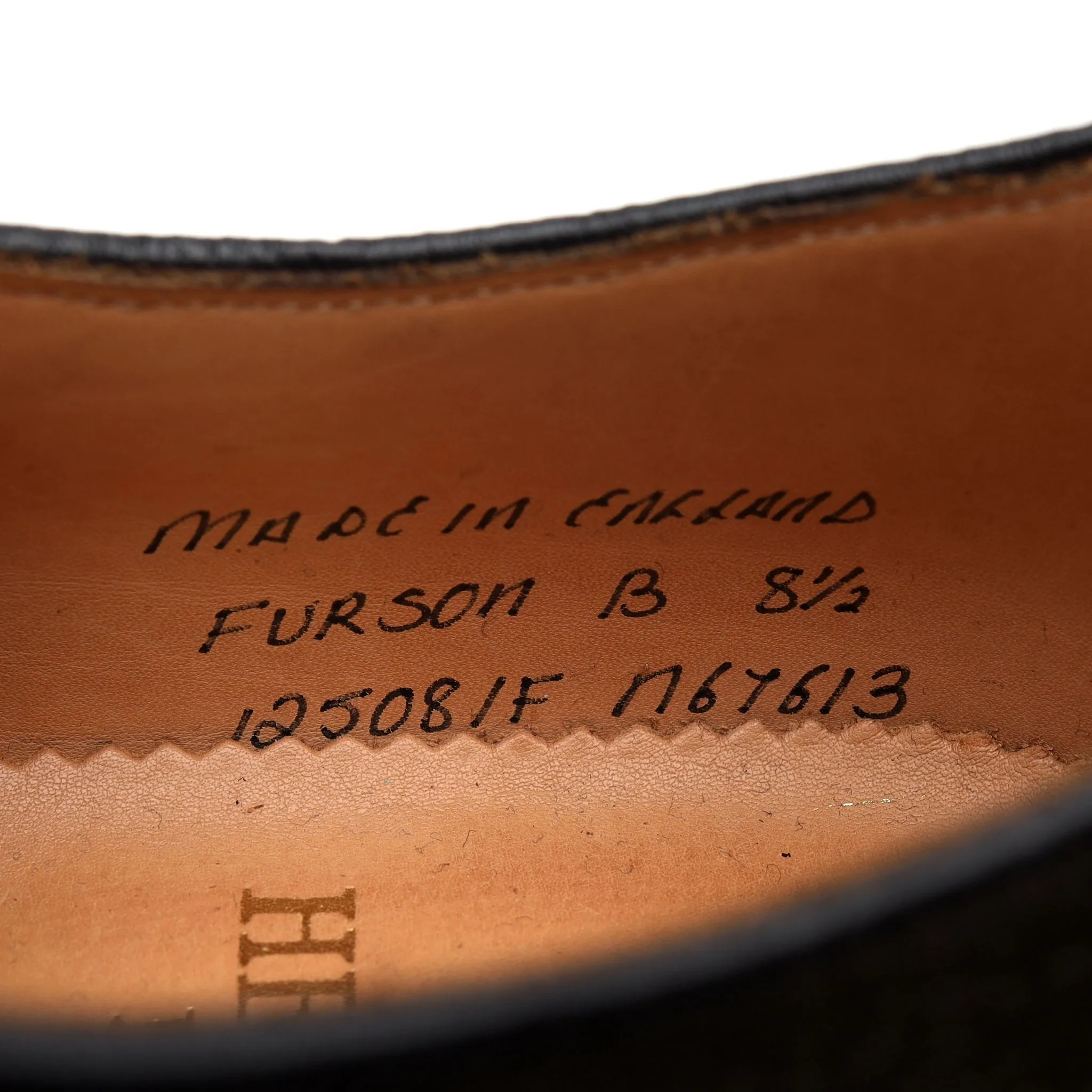 Herring 'Furson' Green Olive Grain Leather Derby UK 8.5 F