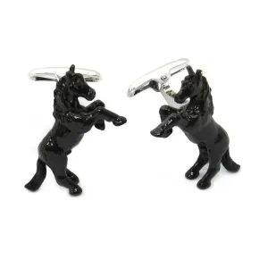 Horse Bronco Jockey Cufflinks